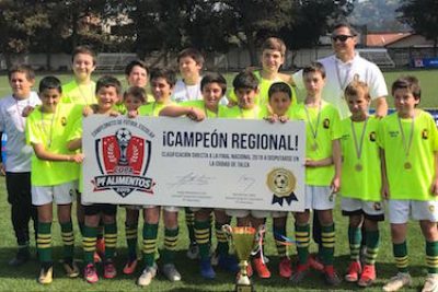 5th y 6th campeones regionales de football en copa organizada por PF