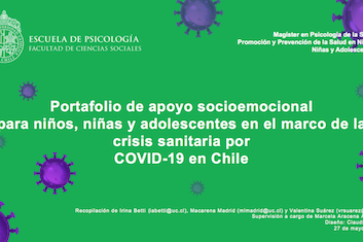 Portafolio de apoyo socioemocional para niños, niñas y adolescentes en el marco de la crisis sanitaria por COVID-19 en Chile