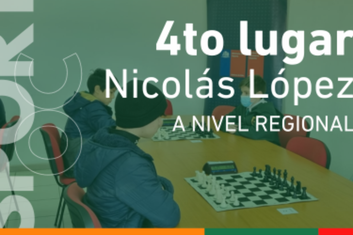 Nicolás López con su 4to lugar en torneo de ajedrez a nivel regional