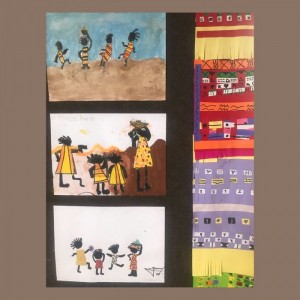 3rd graders-African art! - 2022