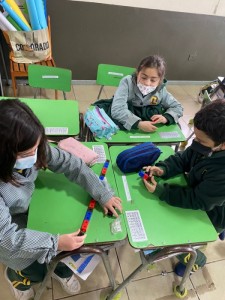 2nd graders playing with Maths 2022