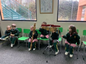 Our Pre School children enjoying their Music lessons -2024